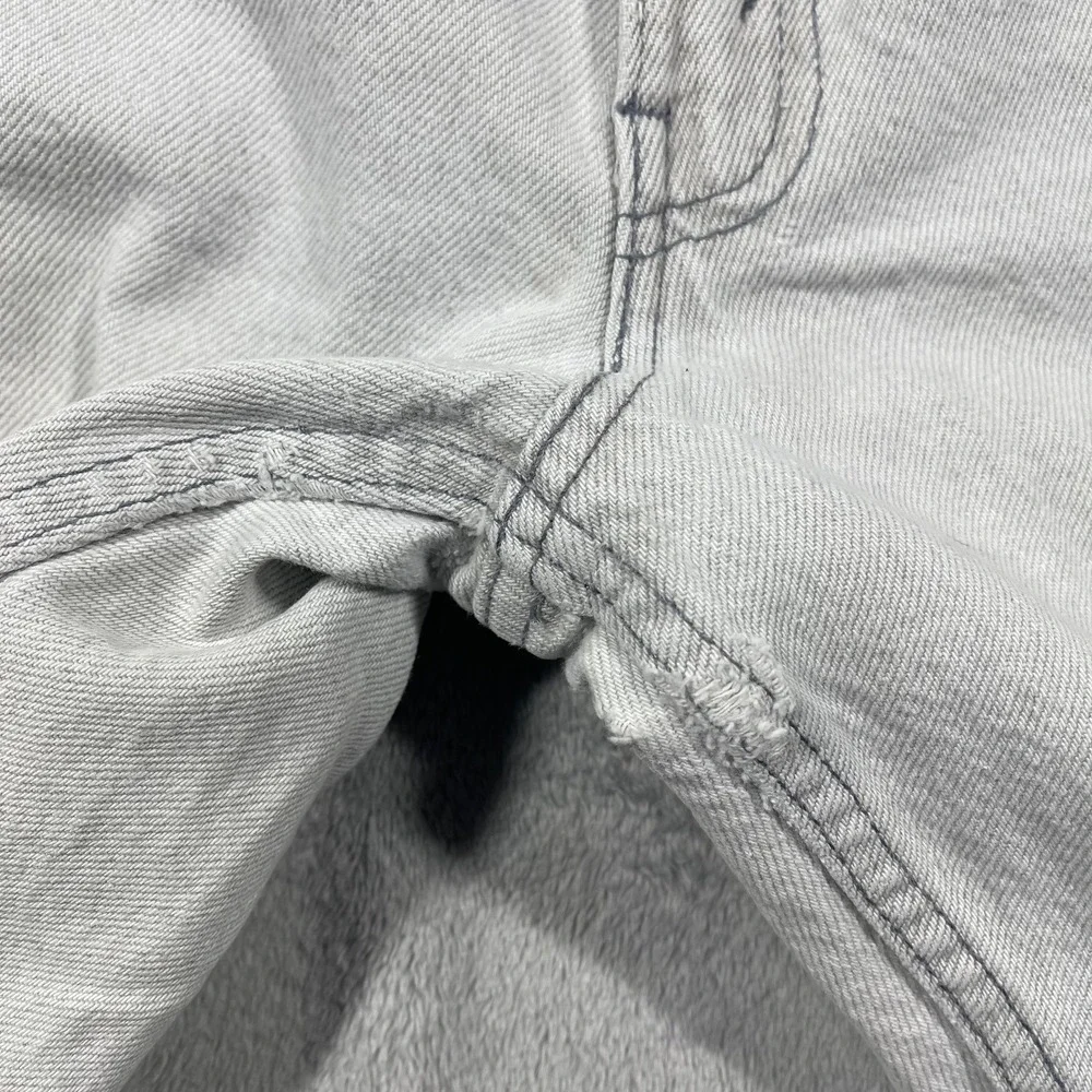 Levis 506 Jeans Mens 32(30)x32(30) White Distressed USA Vintage Straight Leg - Picture 6 of 16